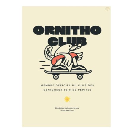 30 x 40 cm Affiche Ornitho Club - L’Ornithorynque