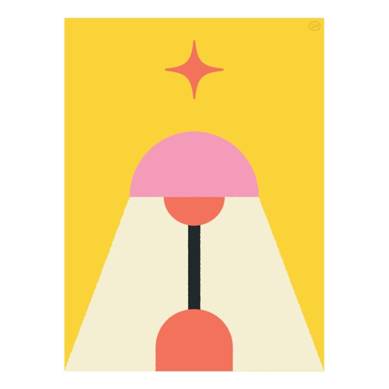 30 x 40 cm Affiche Lampe - L’Ornithorynque