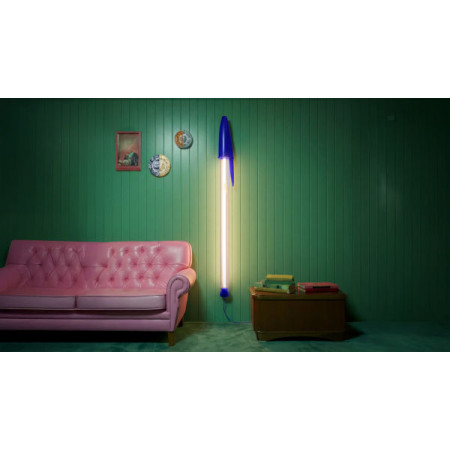 Lampe Bic - Lampe à LED - 178x13 cm - Bleu - Seletti