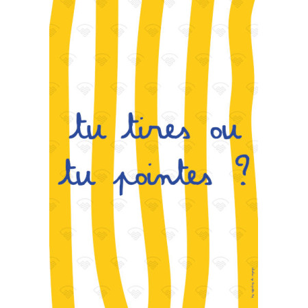 Affiche Maison Landolfi - Affiche tu tires ou tu pointes par Les Affiches de voyage 30x40 cm