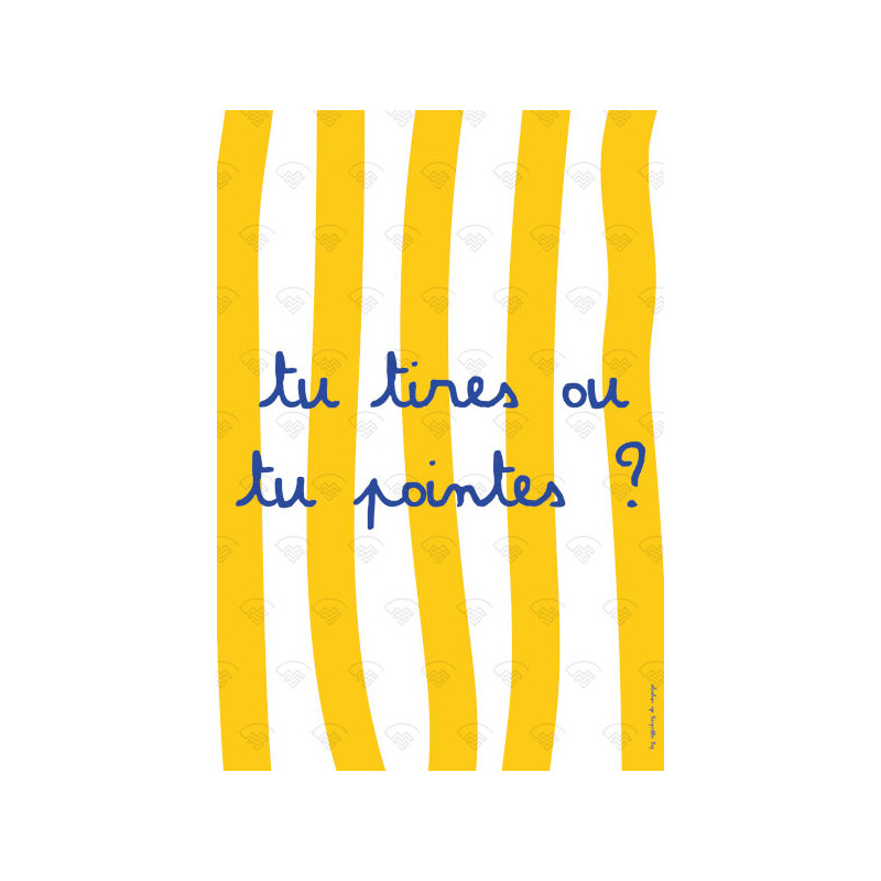 Affiche Maison Landolfi - Affiche tu tires ou tu pointes par Les Affiches de voyage 30x40 cm