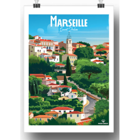 Affiche Maison Landolfi - Marseille - Saint Julien 30x40 cm