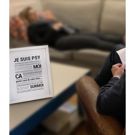 Affiche - Je Suis Psy - Affiche Encadrée - Tout est dit