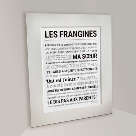 Affiche - Les Frangines - Affiche Encadrée - Tout est dit