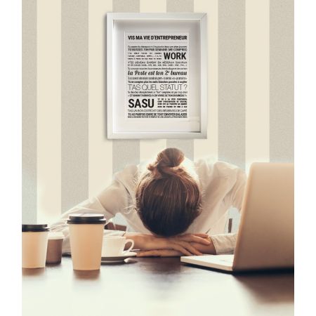 Affiche - Vis Ma Vie D'entrepreneur - Affiche Encadrée - Tout est dit