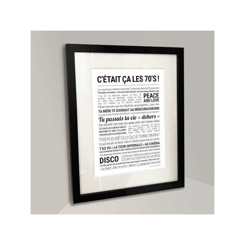 Affiche - C'était ça les 70s - Tout est dit