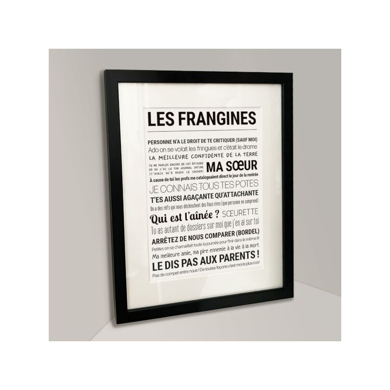 Affiche - Les Frangines - Affiche Encadrée - Tout est dit
