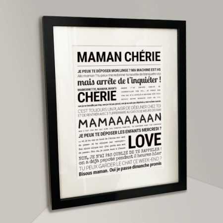 Affiche - Maman Chérie - Affiche Encadrée - Tout est dit