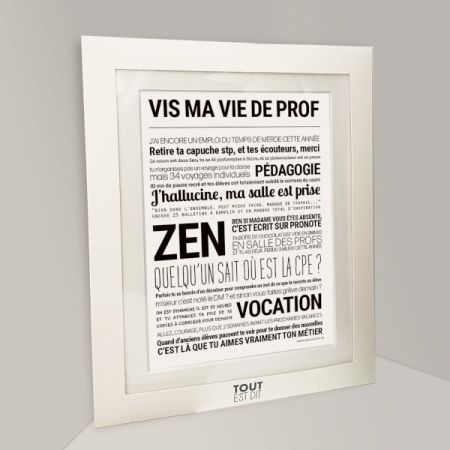 Affiche - Vis Ma Vie De Prof - Affiche Encadrée - Tout est dit