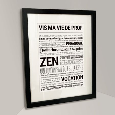 Affiche - Vis Ma Vie De Prof - Affiche Encadrée - Tout est dit