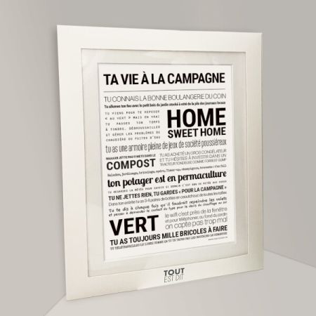 Affiche - Ta Vie À La Campagne - Tout est dit