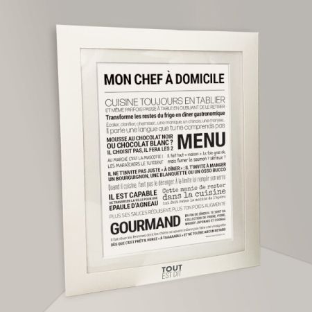 Affiche - Mon Chef À Domicile - Tout est dit