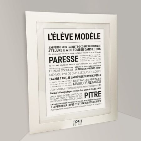Affiche - L’élève modèle - Tout est dit