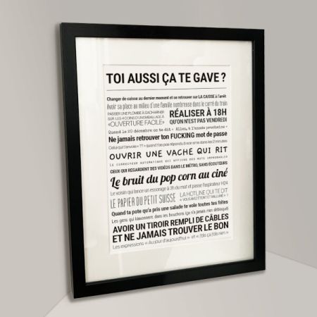 Affiche - Toi aussi ça te gave - Tout est dit