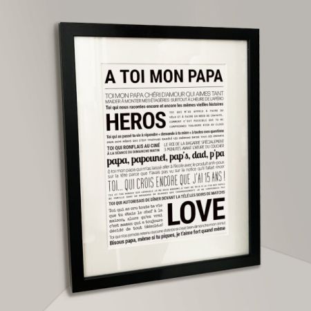 Affiche - A Toi Mon Papa - Tout est dit