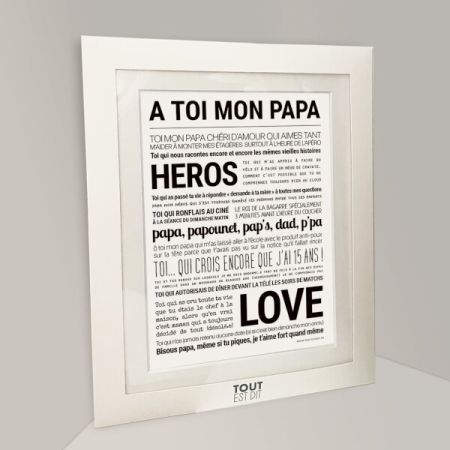 Affiche - A Toi Mon Papa - Tout est dit