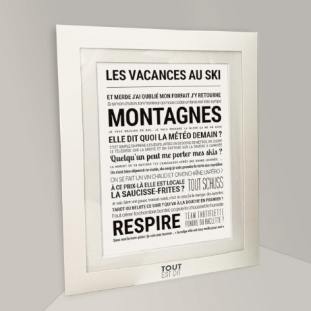 Affiche - Vacances Au Ski - Serre Chevalier - Tout est dit