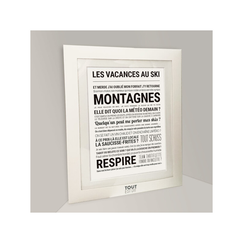 Affiche - Vacances Au Ski - Serre Chevalier - Tout est dit