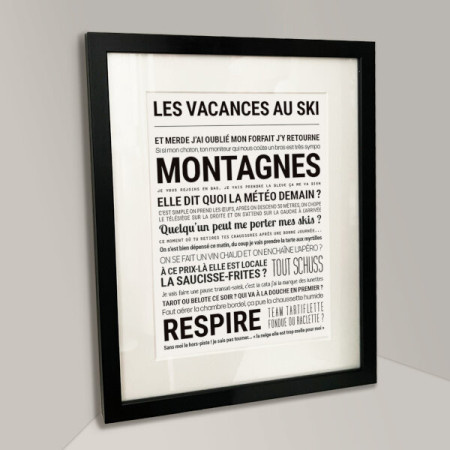 Affiche - Vacances Au Ski - Serre Chevalier - Tout est dit