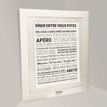 Affiche - Dîner entre vieux potes - Tout est dit