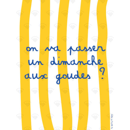 Affiche Maison Landolfi - On va passer un dimanche aux Goudes par les Affiches de Voyage 30x40 cm | L’Ornithorynque Marseille