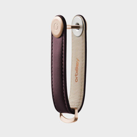 Key Organiser Leather NEW - Wine - Orbitkey