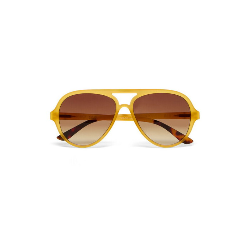 Lunettes de soleil ALESSIO Goccia - Monture Soft Touch – Col. Transparent Yellow – Okkia - Piu Forty