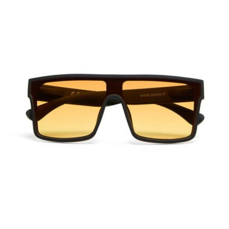 Lunettes de soleil TOKYO – Monture Soft Touch – Col: BLACK - Lens Orange – Okkia - Piu Forty