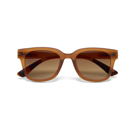 Lunettes  de soleil Big Frame - Monture soft touch - Marron Transparent – Okkia - Piu Forty