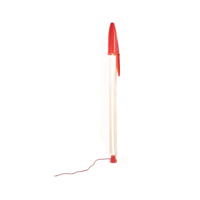 Lampe Bic - Lampe à LED - 178x13 cm - Rouge - Seletti
