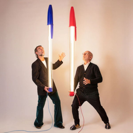 Lampe Bic - Lampe à LED - 178x13 cm - Rouge - Seletti