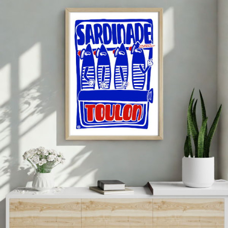 Affiche Roi Sardine par petiteToulon - Landolfi