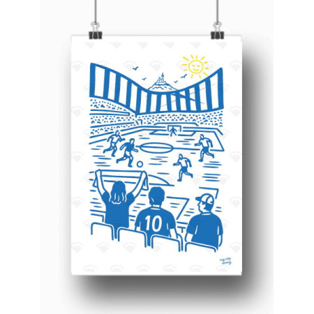 Affiche Marseille - Vélodrome par My City Memory €8,50  Format: 30x40cm