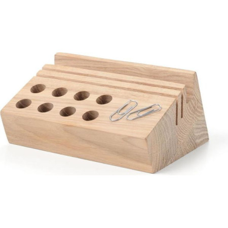 Organiseur de bureau, bois de chêne - TROIKA