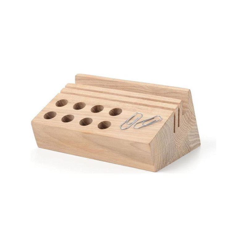 Organiseur de bureau, bois de chêne - TROIKA