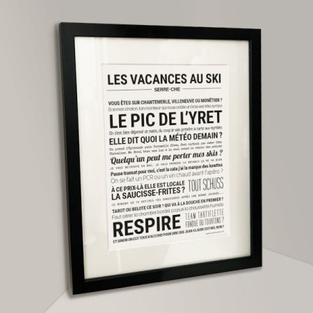 Affiche - Vacances Au Ski - Serre Chevalier - Tout est dit