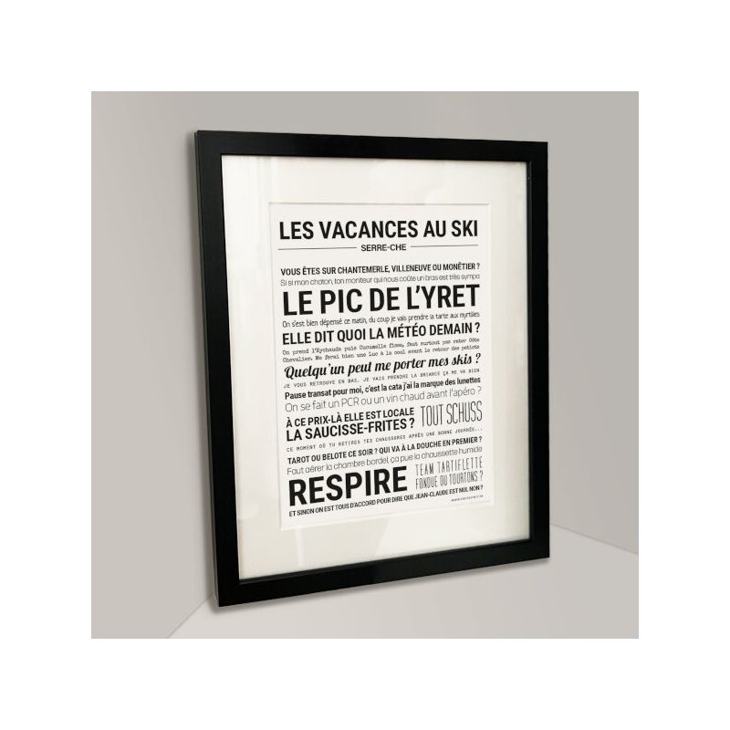 Affiche - Vacances Au Ski - Serre Chevalier - Tout est dit