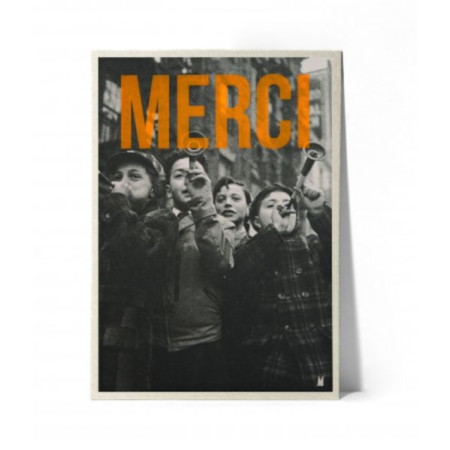 Carte Affiche Kencre - MERCI-M orange