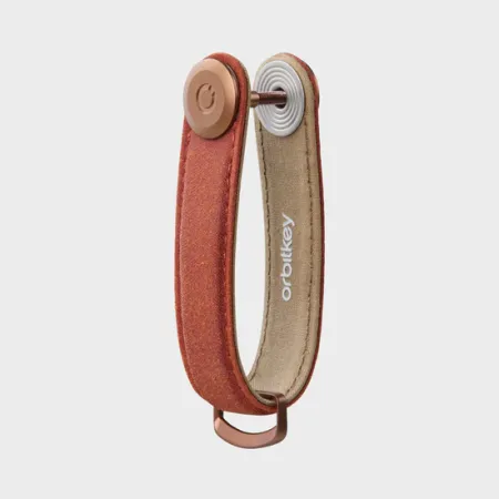 Organisateur de clés - Waxed Canvas - Brick Red - Orbitkey