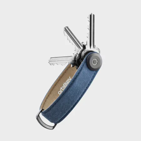 Organisateur de clés - Waxed Canvas - Navy Blue - Orbitkey