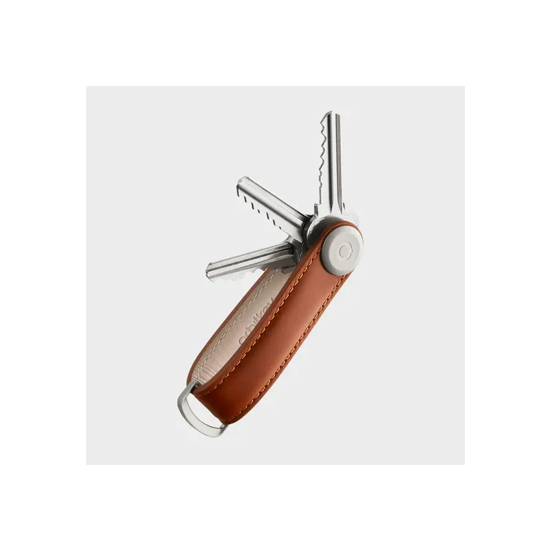 Key Organiser Leather - Cognac with Tan Stitching - Orbitkey