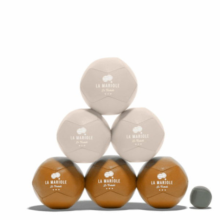 La Mariole Pack cuir recyclé – Cognac/Vert – La Mariole
