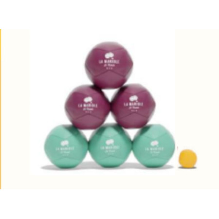 La Mariole Pack cuir recyclé Paulette - wine et turquoise – La Mariole
