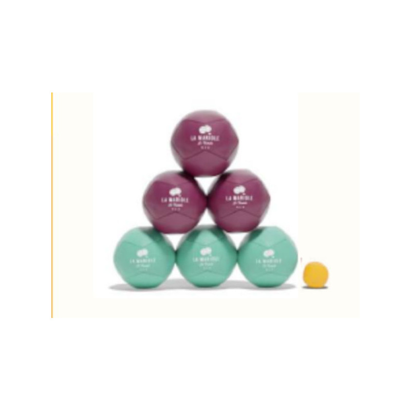 La Mariole Pack cuir recyclé – Cognac/Vert – La Mariole