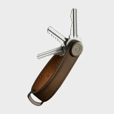 Organisateur de clés - Crazy Horse Leather - Oak Brown / Brown - Orbitkey