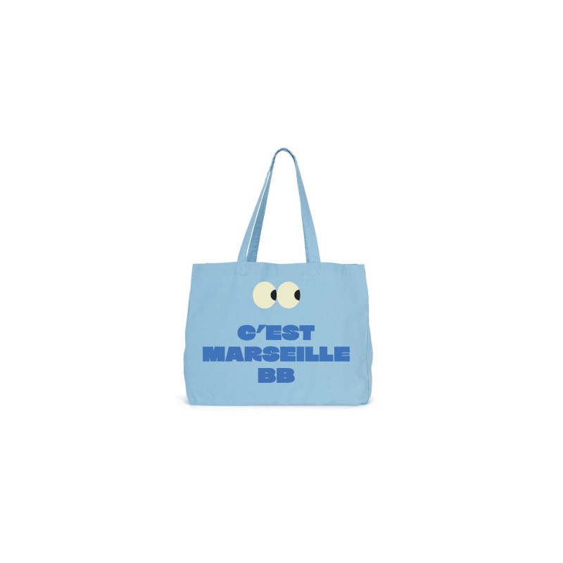 Sac cabas en tissu C'est marseille bébé - L'Ornithorynque