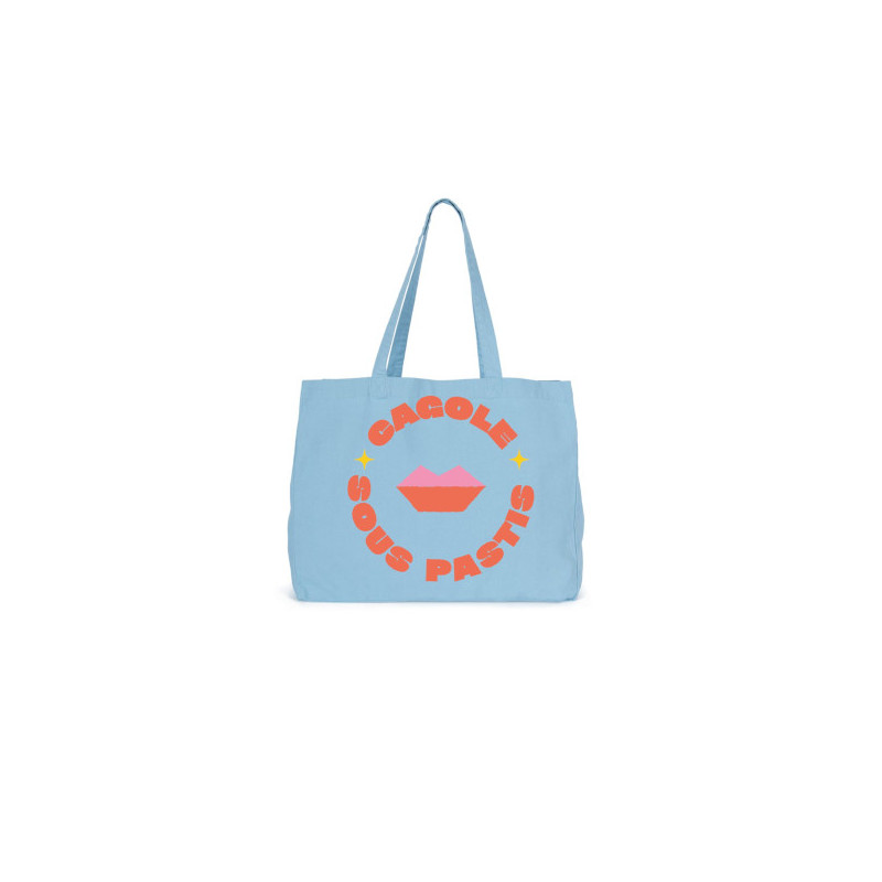 Sac cabas en tissu Cagole sous pastis - L'Ornithorynque
