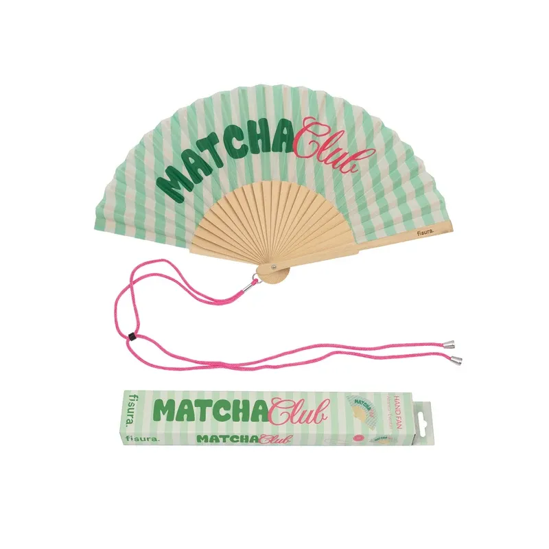 Eventail " Matcha Club" - Fisura