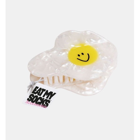 Pince à cheveux  Fully Frie - oeuf sur le plat smiley  EMS