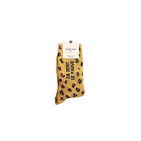 Chaussettes Ça sent le fauve Léopard 36/40 - Félicie Aussi